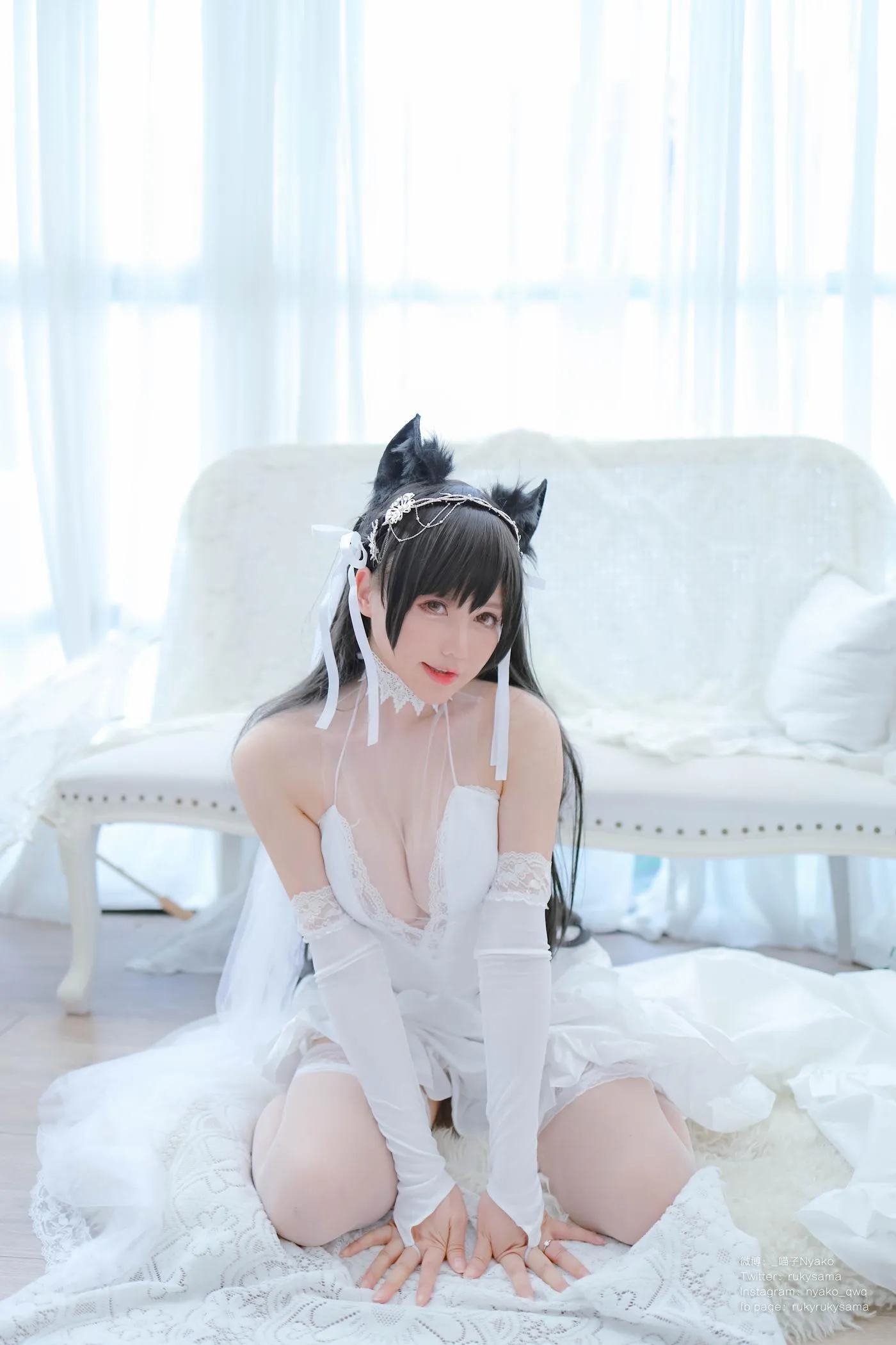 Nyako喵子 – NO.38 爱宕婚纱 [62P]插图6